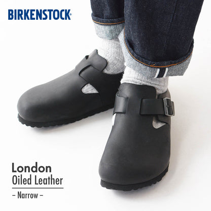 BIRKENSTOCK [ビルケンシュトック正規販売店] London Oiled Leather LEOI -Narrow- 幅狭 [166543] ロンドン オイルドレザー・オイルドヌバックレザー [2025SS]