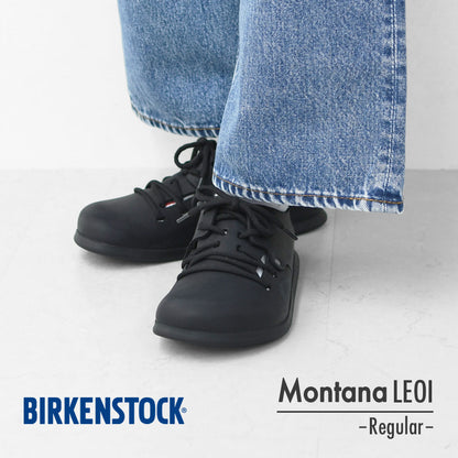 BIRKENSTOCK [ビルケンシュトック正規販売店] Montana LEOI -Regular 幅広 [199261] モンタナ・オイルドナチュラルレザー - ブラック・ポルトガル製・フットヘッド "Made in Germany”【ワイズ レギュラータイプ】 MEN'S / LADY'S [2025AW]