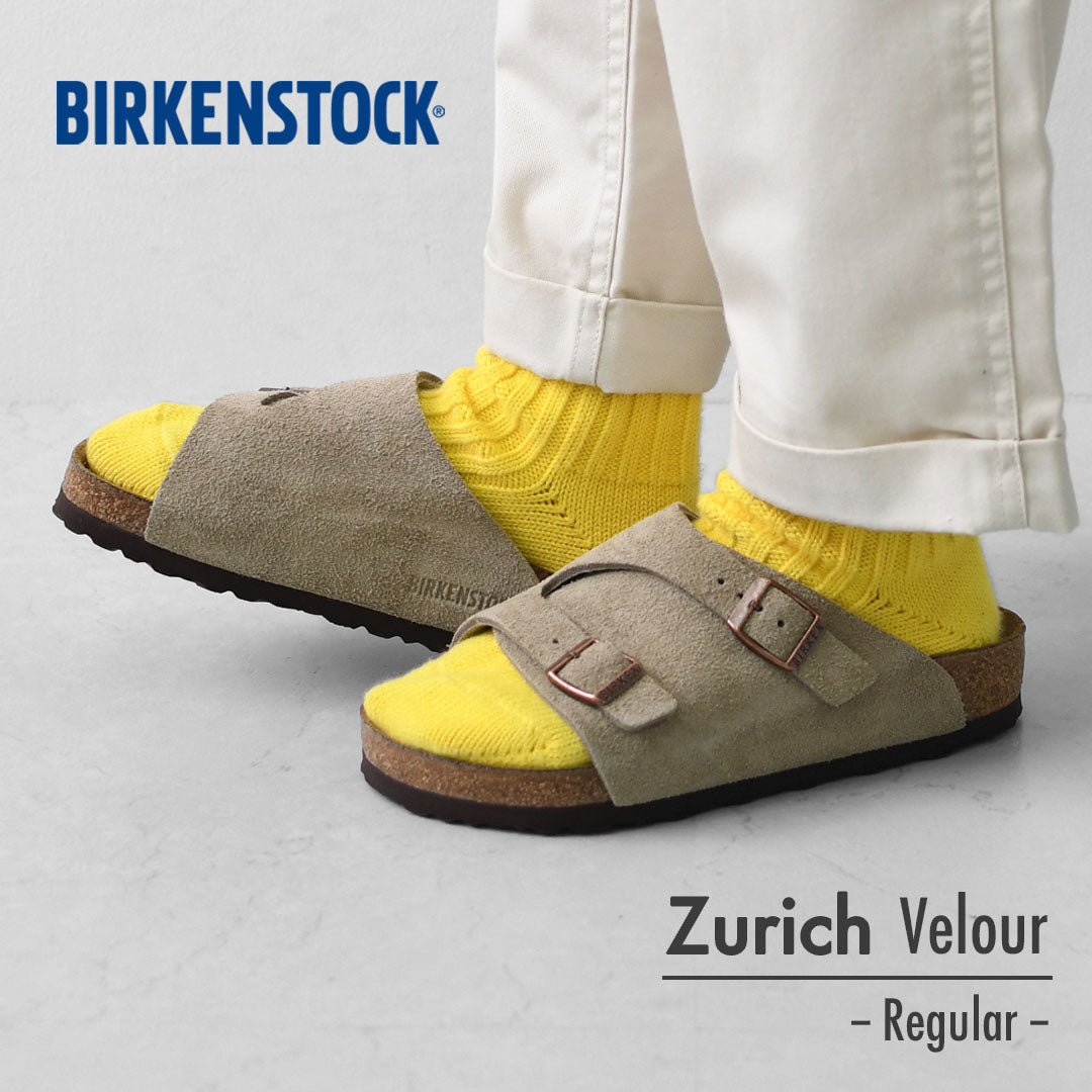 BIRKENSTOCK [ビルケンシュトック正規販売店]Zurich VL / -Regular- 幅広 [50461] チューリッヒ/ベロア/横幅レギュラー [2026SS]