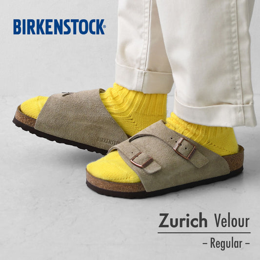 BIRKENSTOCK [ビルケンシュトック正規販売店]Zurich VL / -Regular- 幅広 [50461] チューリッヒ/ベロア/横幅レギュラー [2026SS]