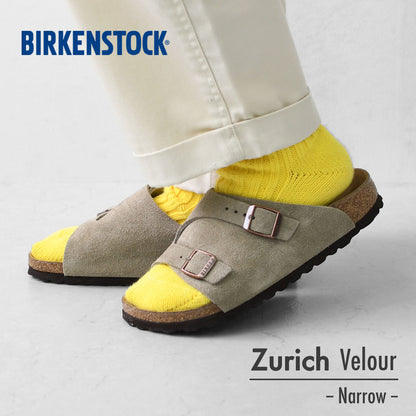 BIRKENSTOCK [ビルケンシュトック正規販売店] W Zurich VL / -Narrow- 幅狭[50463] チューリッヒ・ベロアレザー・横幅ナロー [2026SS]