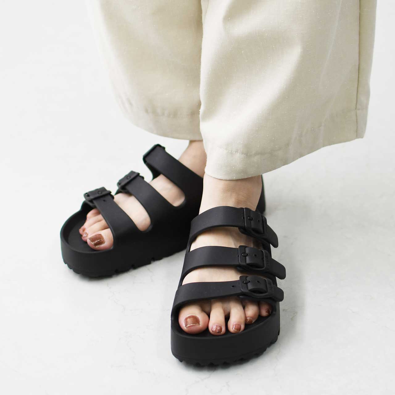 BIRKENSTOCK [ビルケンシュトック正規販売店] Florida III Flex Platform EVA -Narrow- [1029738/1029770 / florida-iii] フロリダ III EVA フレックス プラットフォーム・EVA製【ワイズ ナロータイプ】[2025SS]