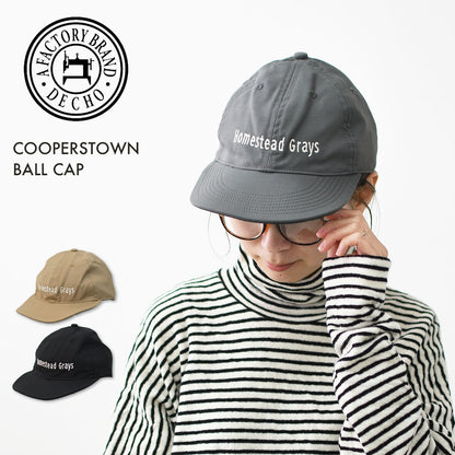 DECHO [デコー] COOPERSTOWN BALL CAP [10-1ad25] クーパーズタウン ボールキャップ・ボールキャップ・オールドスタイル・キャンプ・アウトドア・MEN'S / LADY'S [2025AW]