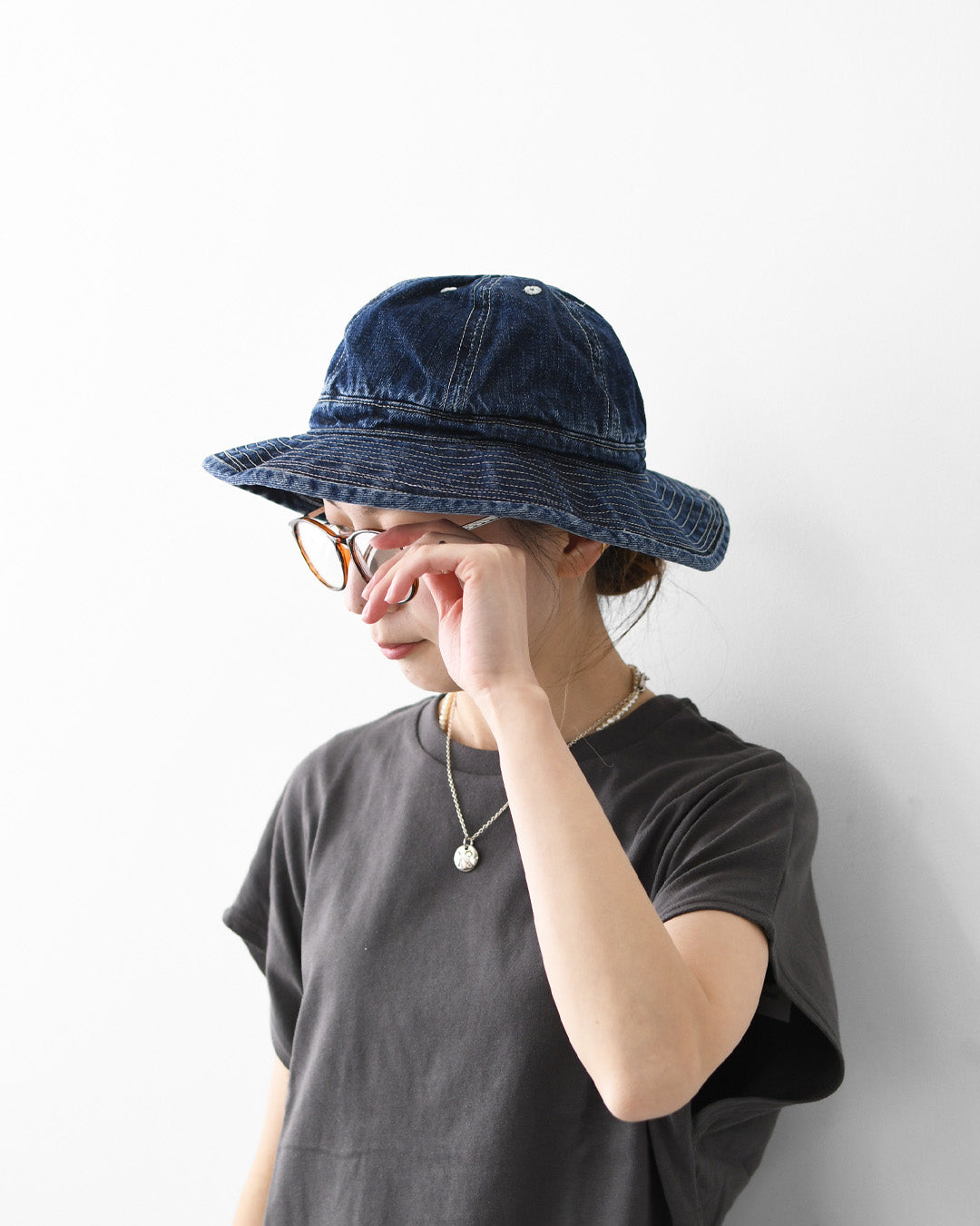 DECHO [デコー] XX DENIM ARMY HAT [2-2sd26] XXデニム アーミー ハット・デニムハット・レザーハット・ファティーグハット・ワークハット・デニム素材・キャンプ・アウトドア・MEN'S / LADY'S [2026SS]