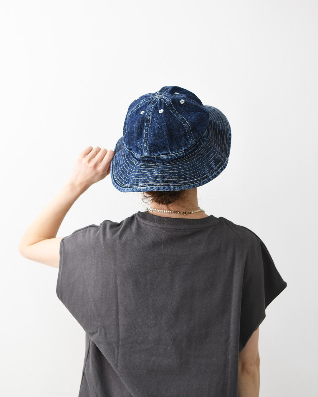 DECHO [デコー] XX DENIM ARMY HAT [2-2sd26] XXデニム アーミー ハット・デニムハット・レザーハット・ファティーグハット・ワークハット・デニム素材・キャンプ・アウトドア・MEN'S / LADY'S [2026SS]