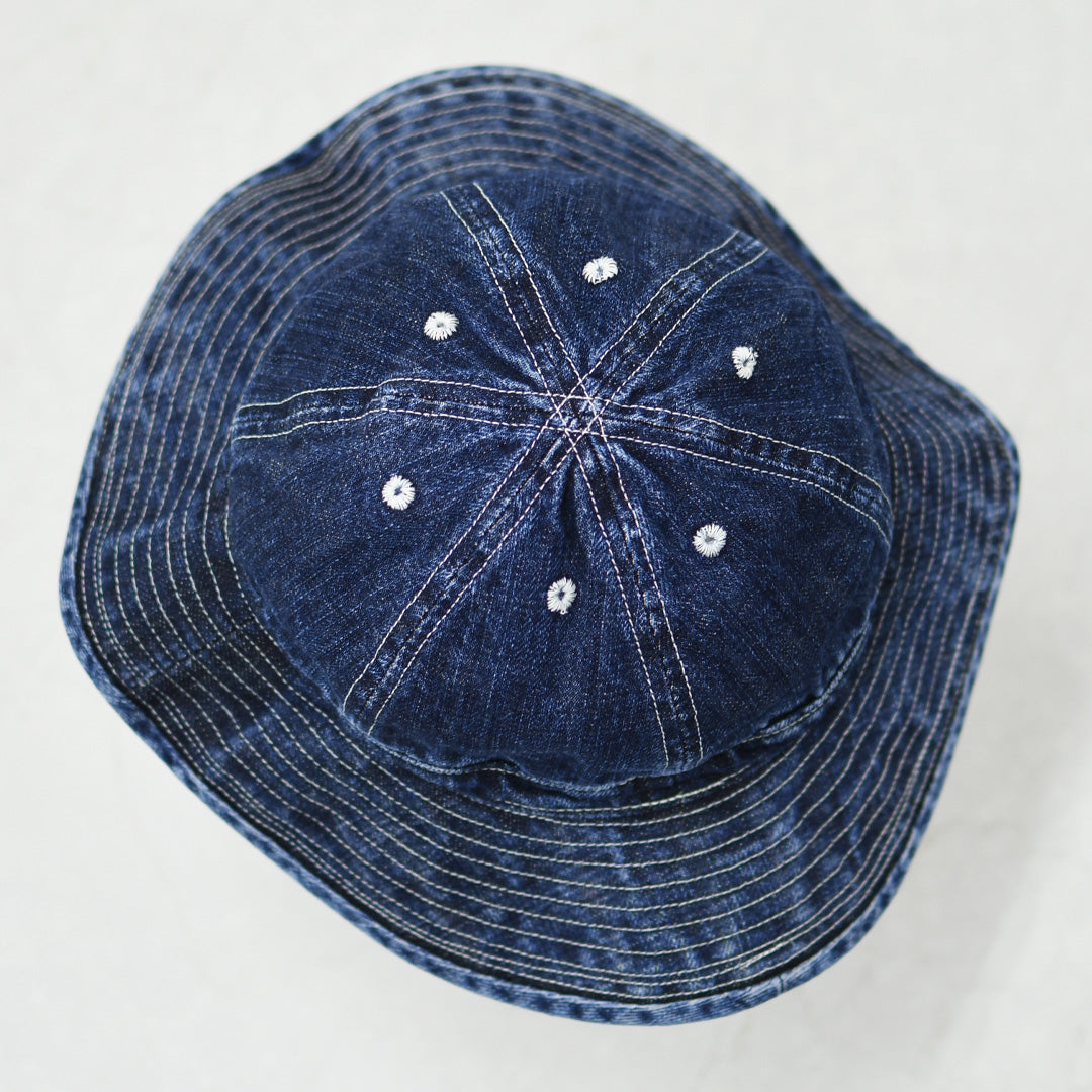 DECHO [デコー] XX DENIM ARMY HAT [2-2sd26] XXデニム アーミー ハット・デニムハット・レザーハット・ファティーグハット・ワークハット・デニム素材・キャンプ・アウトドア・MEN'S / LADY'S [2026SS]