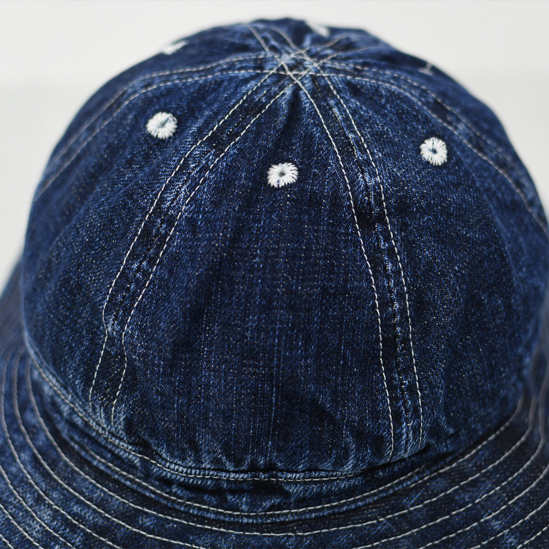 DECHO [デコー] XX DENIM ARMY HAT [2-2sd26] XXデニム アーミー ハット・デニムハット・レザーハット・ファティーグハット・ワークハット・デニム素材・キャンプ・アウトドア・MEN'S / LADY'S [2026SS]