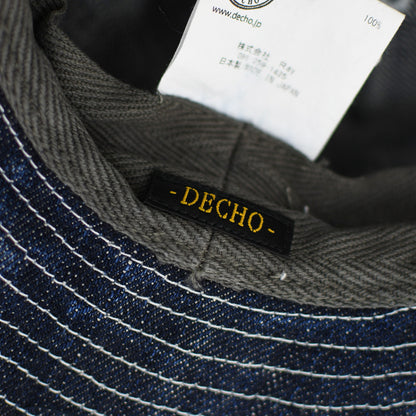DECHO [デコー] XX DENIM ARMY HAT [2-2sd26] XXデニム アーミー ハット・デニムハット・レザーハット・ファティーグハット・ワークハット・デニム素材・キャンプ・アウトドア・MEN'S / LADY'S [2026SS]
