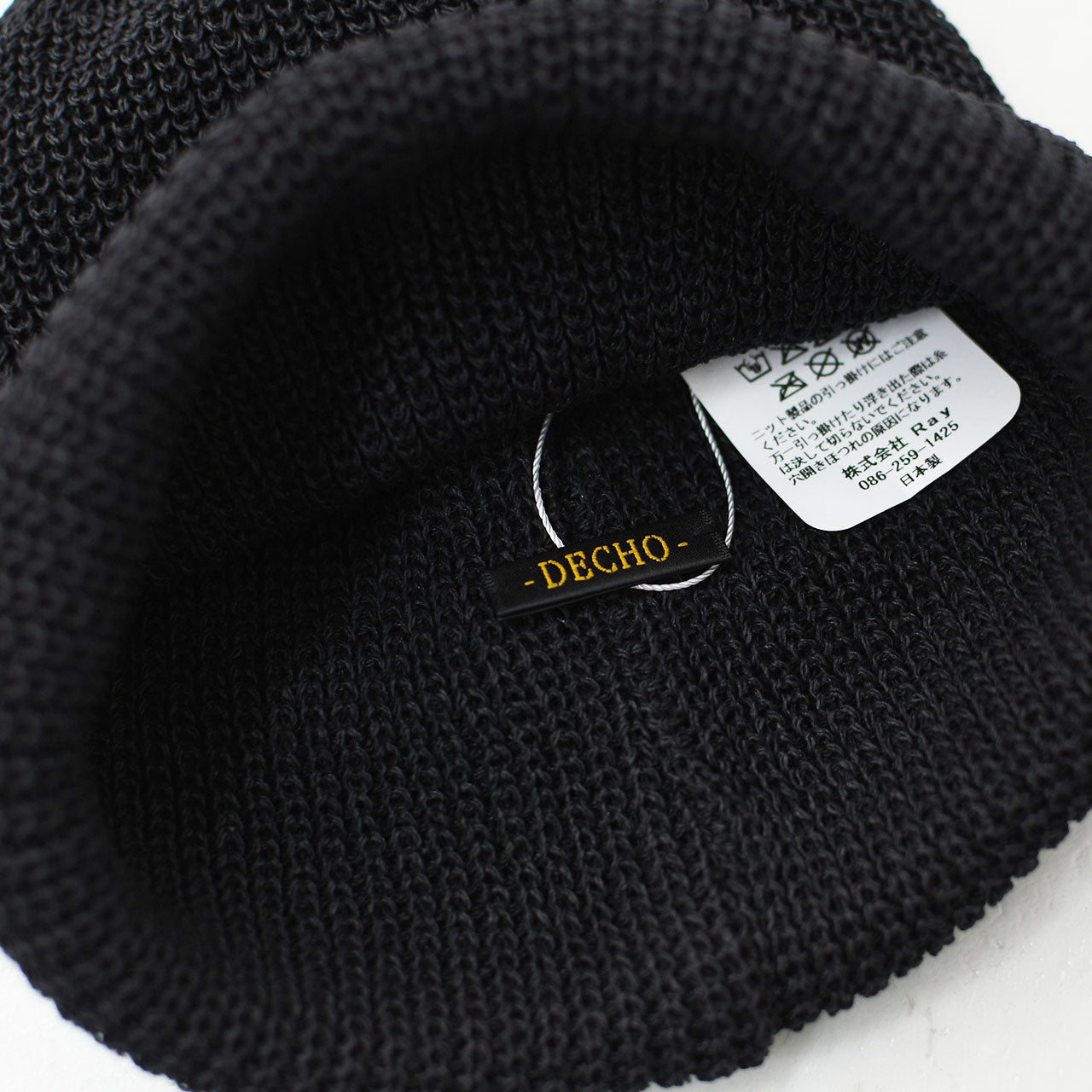 DECHO [デコー] WASHI KNIT CAP [4-2SD25] 和紙ニットキャップ [2025SS]