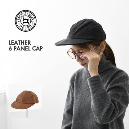 DECHO [デコー] LEATHER 6 PANEL CAP [9-6AD25] レザー6パネルキャップ・レザーキャップ・6パネルキャップ・ボールキャップ・キャンプ・アウトドア・MEN'S / LADY'S [2025AW]
