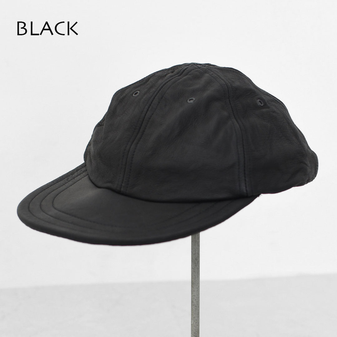 DECHO [デコー] LEATHER 6 PANEL CAP [9-6AD25] レザー6パネルキャップ・レザーキャップ・6パネルキャップ・ボールキャップ・キャンプ・アウトドア・MEN'S / LADY'S [2025AW]