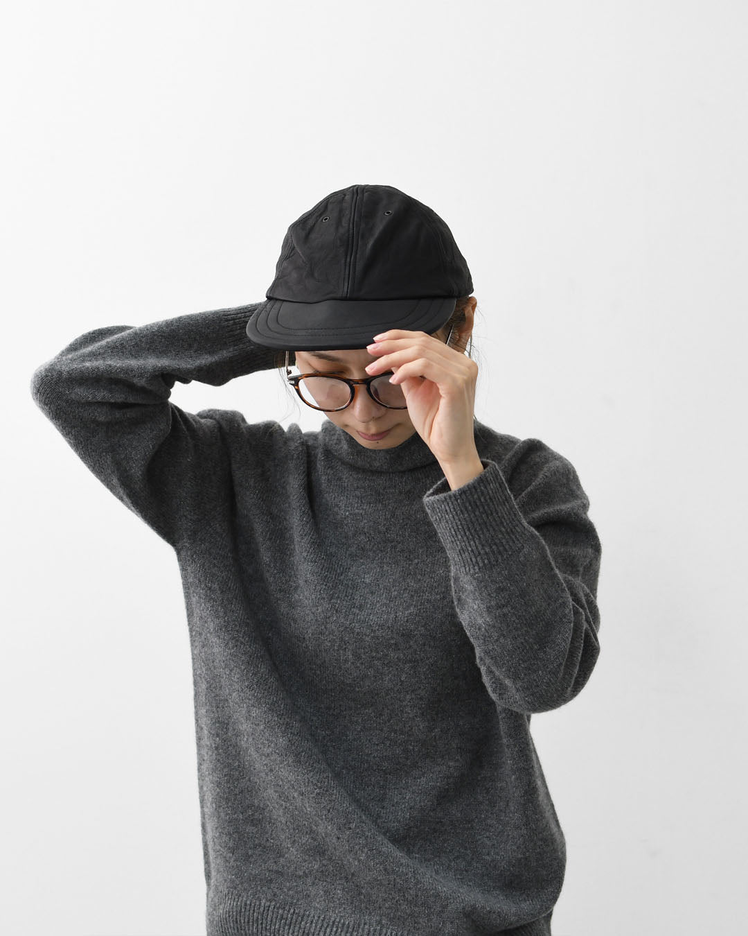 DECHO [デコー] LEATHER 6 PANEL CAP [9-6AD25] レザー6パネルキャップ・レザーキャップ・6パネルキャップ・ボールキャップ・キャンプ・アウトドア・MEN'S / LADY'S [2025AW]