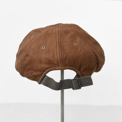 DECHO [デコー] LEATHER 6 PANEL CAP [9-6AD25] レザー6パネルキャップ・レザーキャップ・6パネルキャップ・ボールキャップ・キャンプ・アウトドア・MEN'S / LADY'S [2025AW]