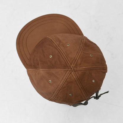 DECHO [デコー] LEATHER 6 PANEL CAP [9-6AD25] レザー6パネルキャップ・レザーキャップ・6パネルキャップ・ボールキャップ・キャンプ・アウトドア・MEN'S / LADY'S [2025AW]