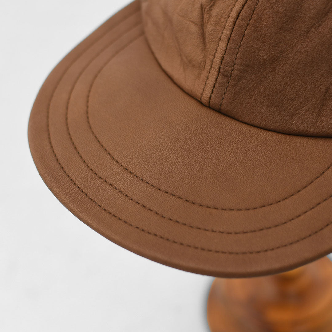 DECHO [デコー] LEATHER 6 PANEL CAP [9-6AD25] レザー6パネルキャップ・レザーキャップ・6パネルキャップ・ボールキャップ・キャンプ・アウトドア・MEN'S / LADY'S [2025AW]