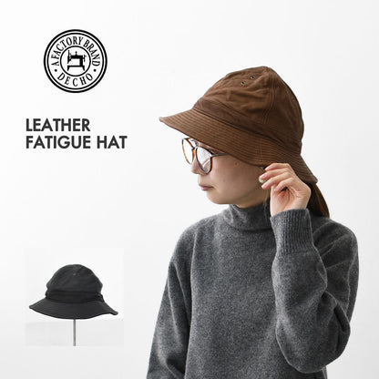 DECHO [デコー] LEATHER FATIGUE HAT [9-7AD25] レザーファティーグハット・レザーハット・ファティーグハット・ワークハット・キャンプ・アウトドア・MEN'S / LADY'S [2025AW]