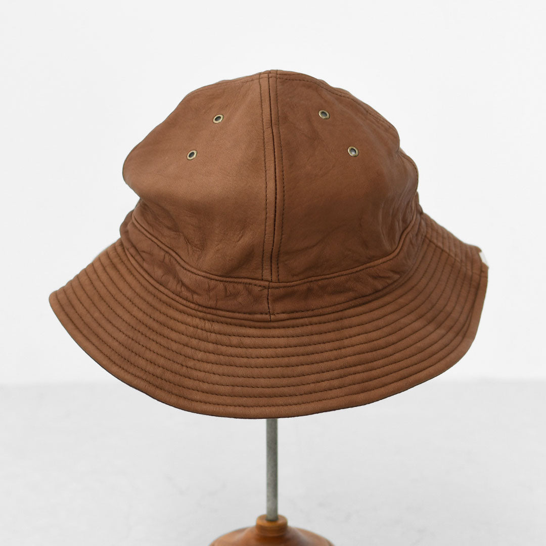 DECHO [デコー] LEATHER FATIGUE HAT [9-7AD25] レザーファティーグハット・レザーハット・ファティーグハット・ワークハット・キャンプ・アウトドア・MEN'S / LADY'S [2025AW]