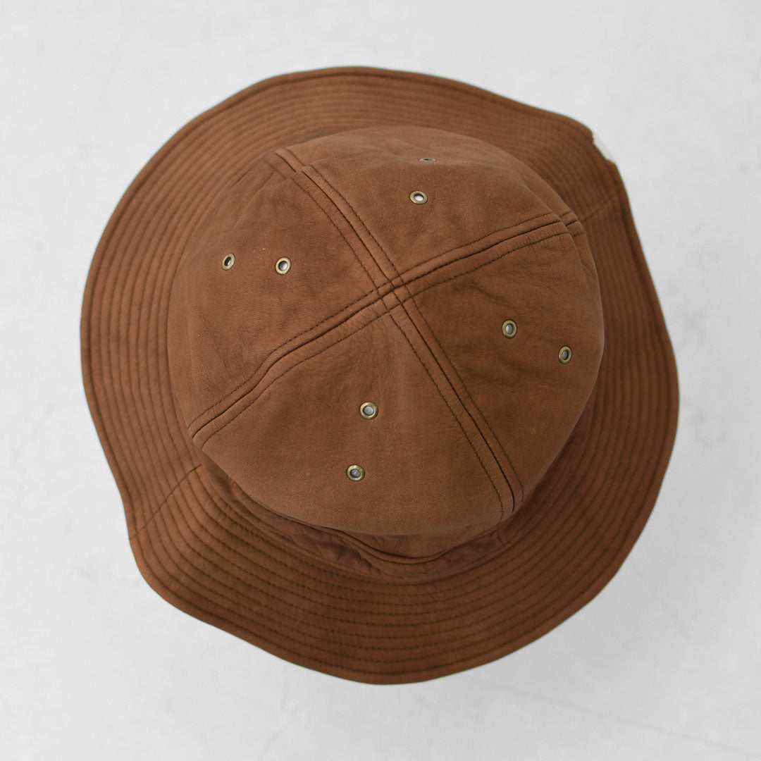 DECHO [デコー] LEATHER FATIGUE HAT [9-7AD25] レザーファティーグハット・レザーハット・ファティーグハット・ワークハット・キャンプ・アウトドア・MEN'S / LADY'S [2025AW]
