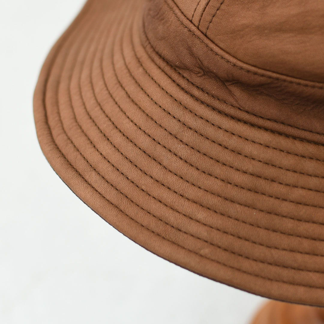 DECHO [デコー] LEATHER FATIGUE HAT [9-7AD25] レザーファティーグハット・レザーハット・ファティーグハット・ワークハット・キャンプ・アウトドア・MEN'S / LADY'S [2025AW]