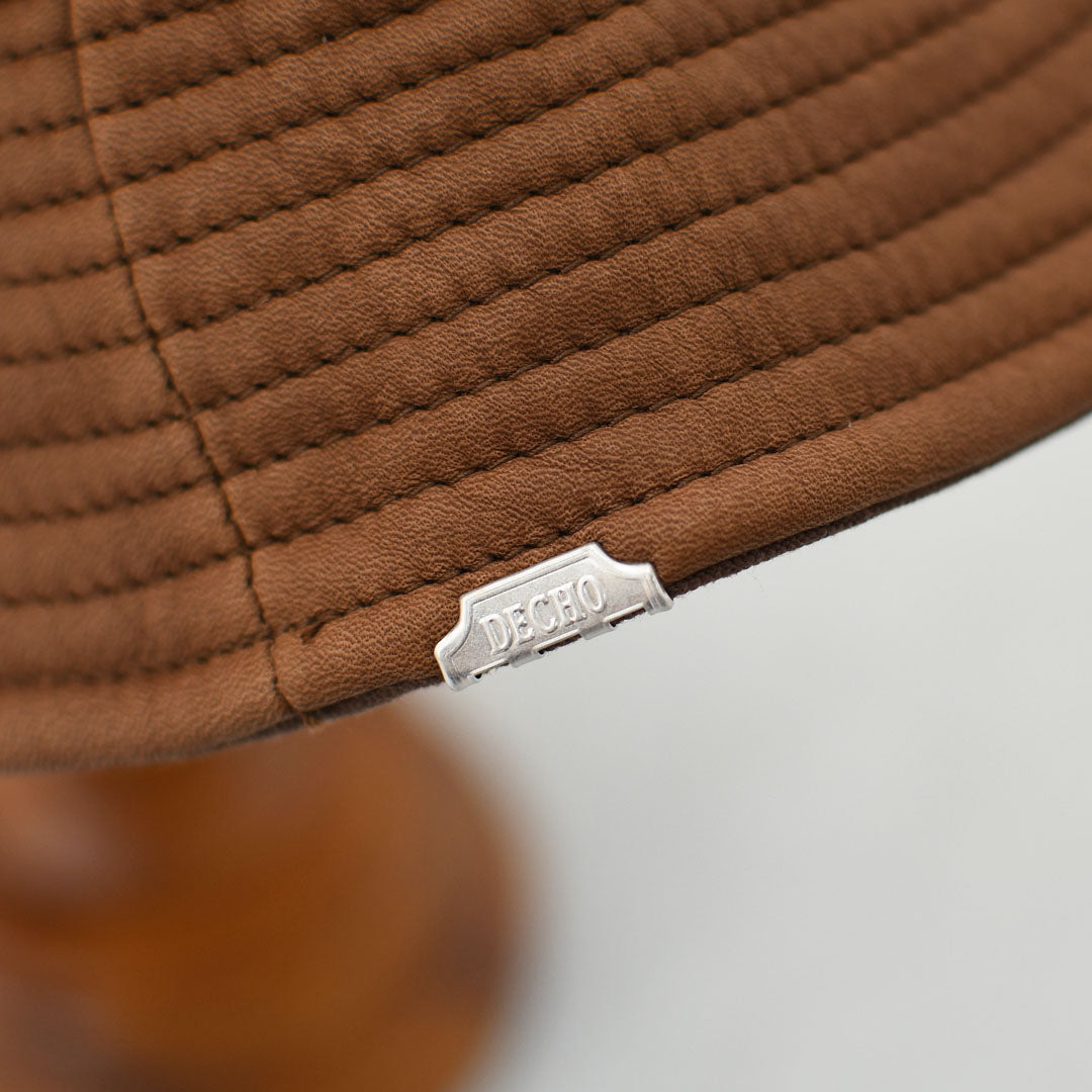 DECHO [デコー] LEATHER FATIGUE HAT [9-7AD25] レザーファティーグハット・レザーハット・ファティーグハット・ワークハット・キャンプ・アウトドア・MEN'S / LADY'S [2025AW]