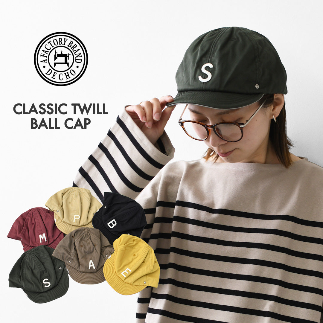 DECHO [デコー] CLASSIC TWILL BALL CAP [D1205226] クラシックボールキャップ・オールドスタイル・キャンプ・アウトドア・ロゴ刺繍・MEN'S / LADY'S [2026AW]