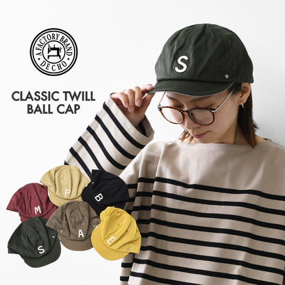 DECHO [デコー] CLASSIC TWILL BALL CAP [D1205226] クラシックボールキャップ・オールドスタイル・キャンプ・アウトドア・ロゴ刺繍・MEN'S / LADY'S [2026AW]