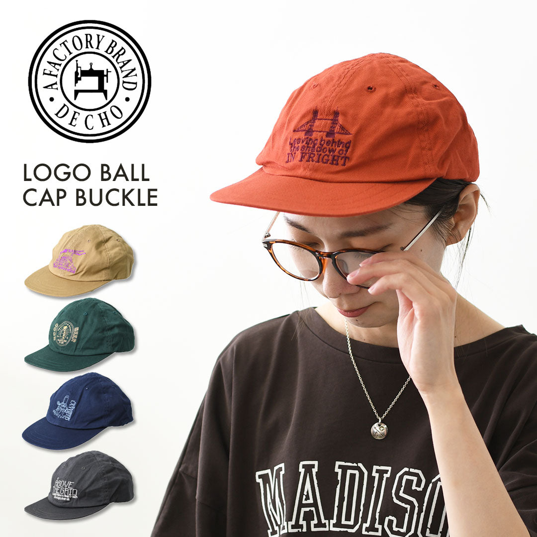 DECHO [デコー] LOGO BALL CAP BUCKLE [D1217126] ロゴボールキャップバックル・ボールキャップ・オールドスタイル・キャンプ・アウトドア・ロゴ刺繍・MEN'S / LADY'S [2026SS]