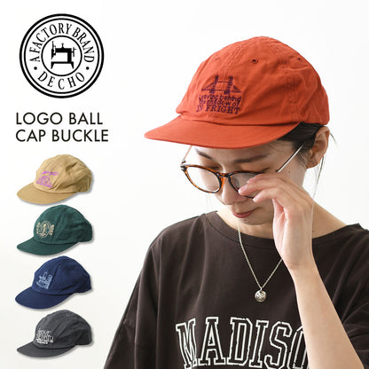 DECHO [デコー] LOGO BALL CAP BUCKLE [D1217126] ロゴボールキャップバックル・ボールキャップ・オールドスタイル・キャンプ・アウトドア・ロゴ刺繍・MEN'S / LADY'S [2026SS]