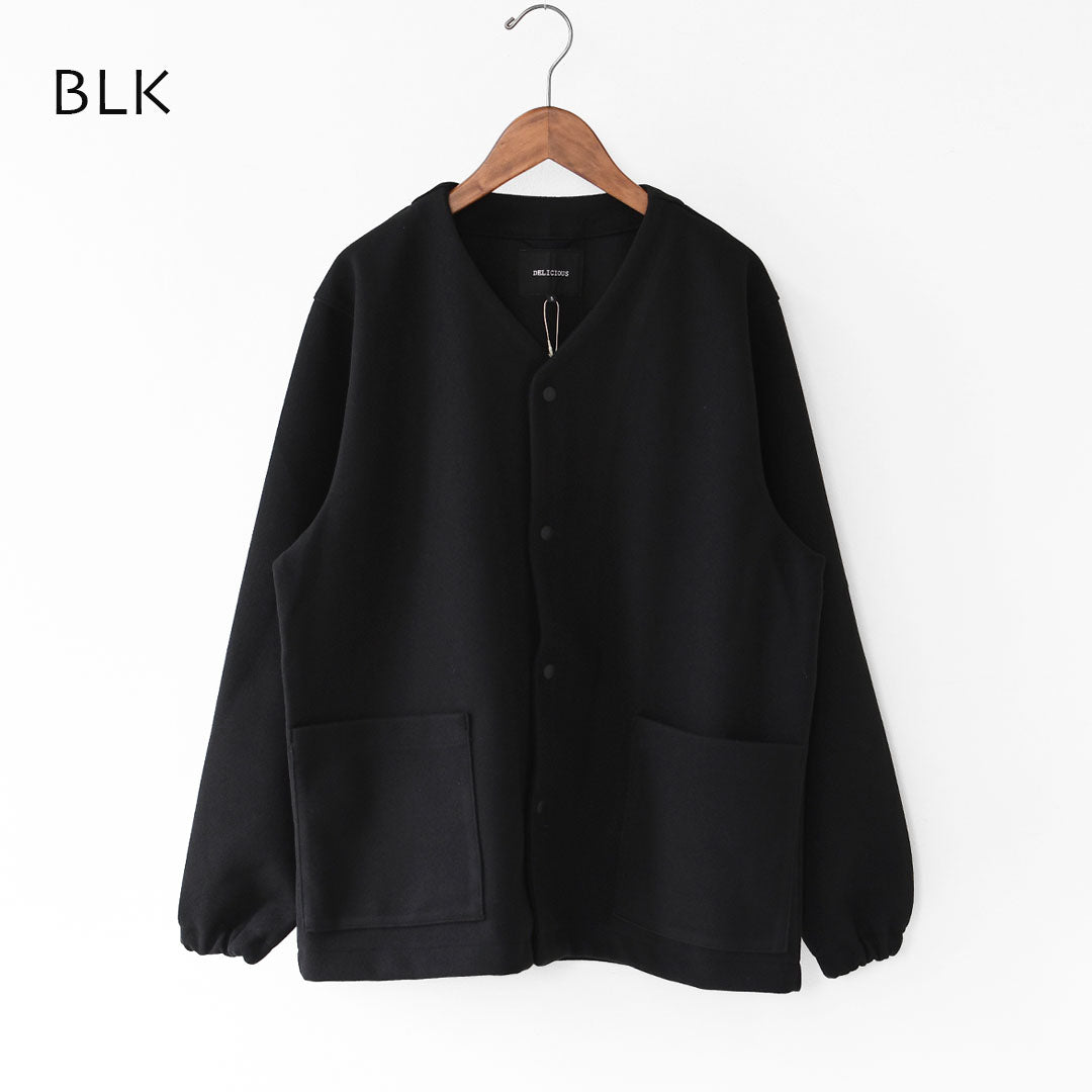DELICIOUS [デリシャス] Melton Cardigan [DB35131] メルトンカーディガン・軽い・暖かい・柔らかい・ ナチュラル・ニットジャケット・MEN'S / LADY'S  [2025AW]