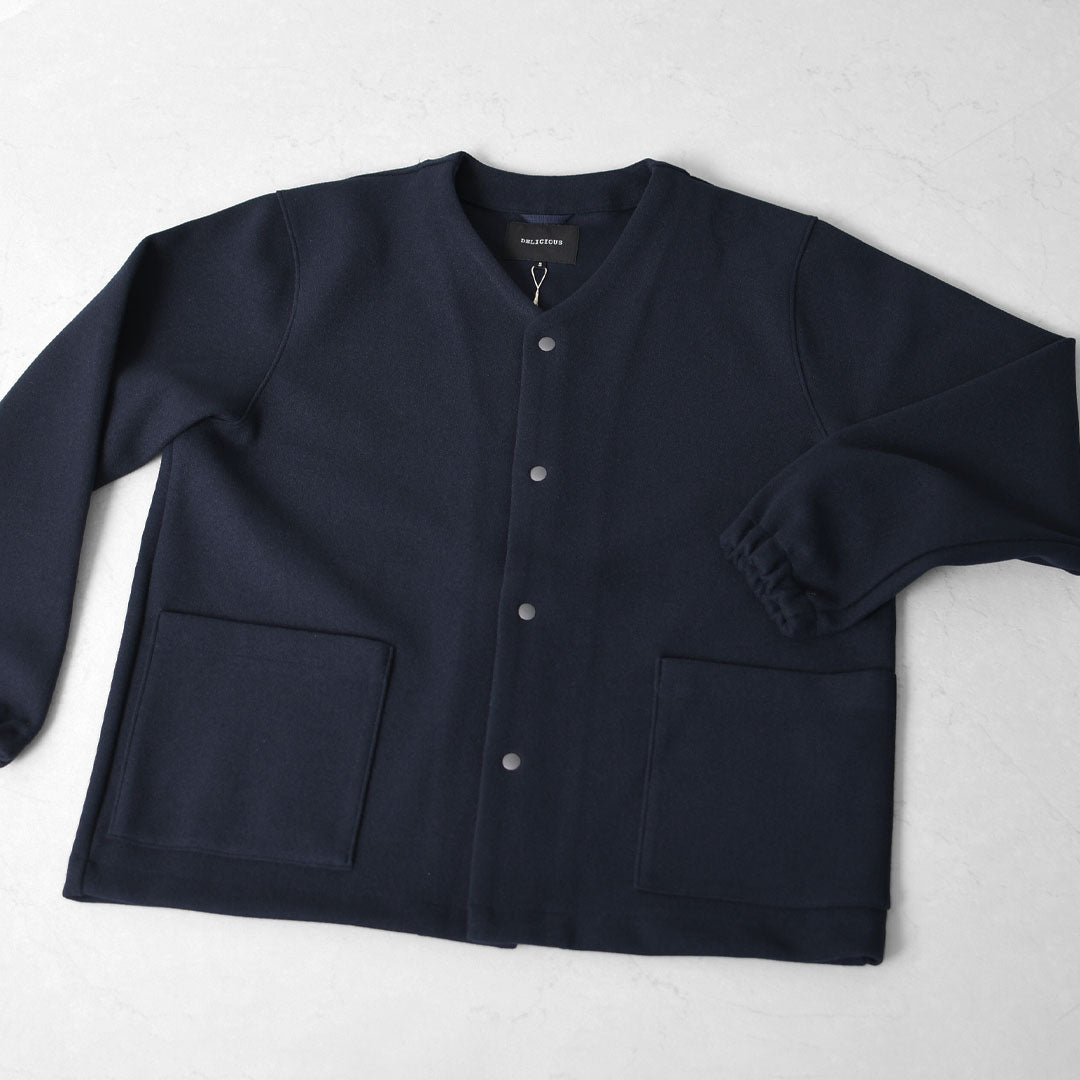 DELICIOUS [デリシャス] Melton Cardigan [DB35131] メルトンカーディガン・軽い・暖かい・柔らかい・ ナチュラル・ニットジャケット・MEN'S / LADY'S  [2025AW]