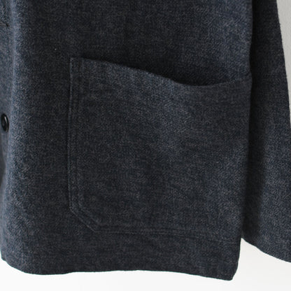 DELICIOUS [デリシャス] Cotton Tweed Collarless Jacket [DB4176] コットン ツイード カラーレス ジャケット・ノーカラージャケット・3つ杢コットンツイード・ゆったりシルエット・MEN'S / LADY'S  [2026AW]