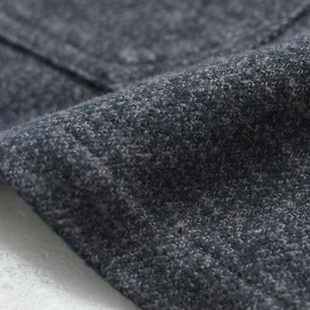 DELICIOUS [デリシャス] Cotton Tweed Collarless Jacket [DB4176] コットン ツイード カラーレス ジャケット・ノーカラージャケット・3つ杢コットンツイード・ゆったりシルエット・MEN'S / LADY'S  [2026AW]