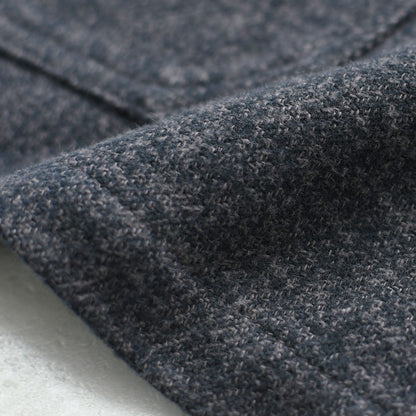 DELICIOUS [デリシャス] Cotton Tweed Collarless Jacket [DB4176] コットン ツイード カラーレス ジャケット・ノーカラージャケット・3つ杢コットンツイード・ゆったりシルエット・MEN'S / LADY'S  [2026AW]