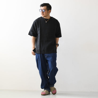 DELICIOUS [デリシャス] LINEN Big T-Shirt  [DC20083] リネンビッグT-シャツ [2025SS]