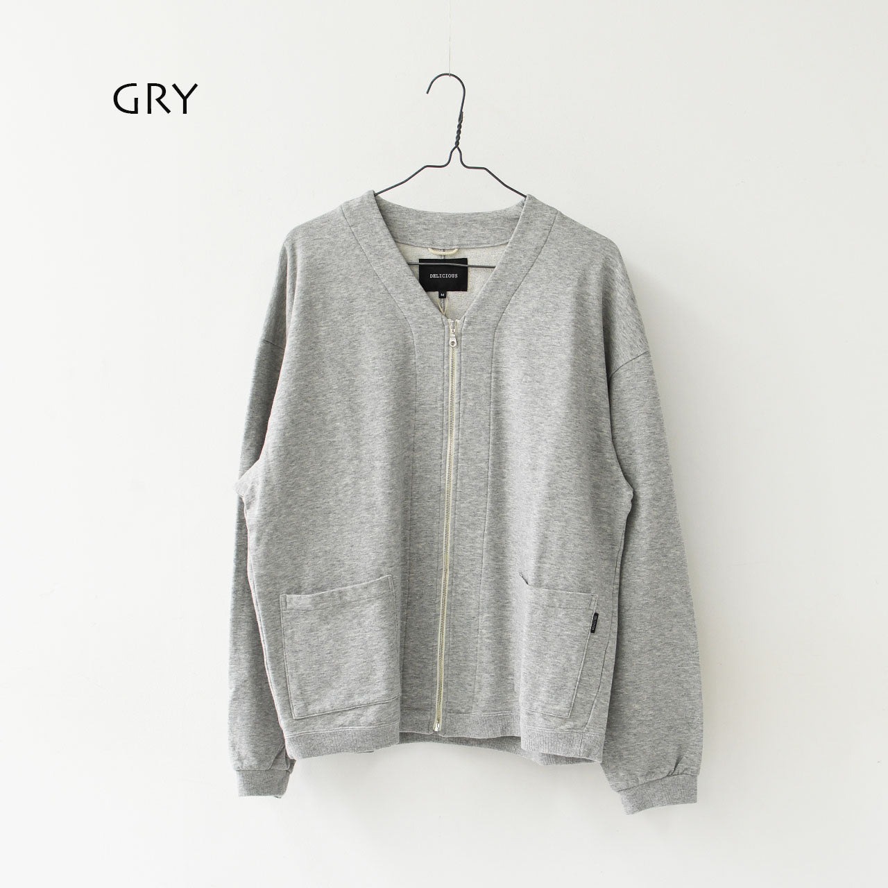 DELICIOUS [デリシャス] Urban Zip Cardigan [DC8116] アーバンジップカーディガン [2025AW]