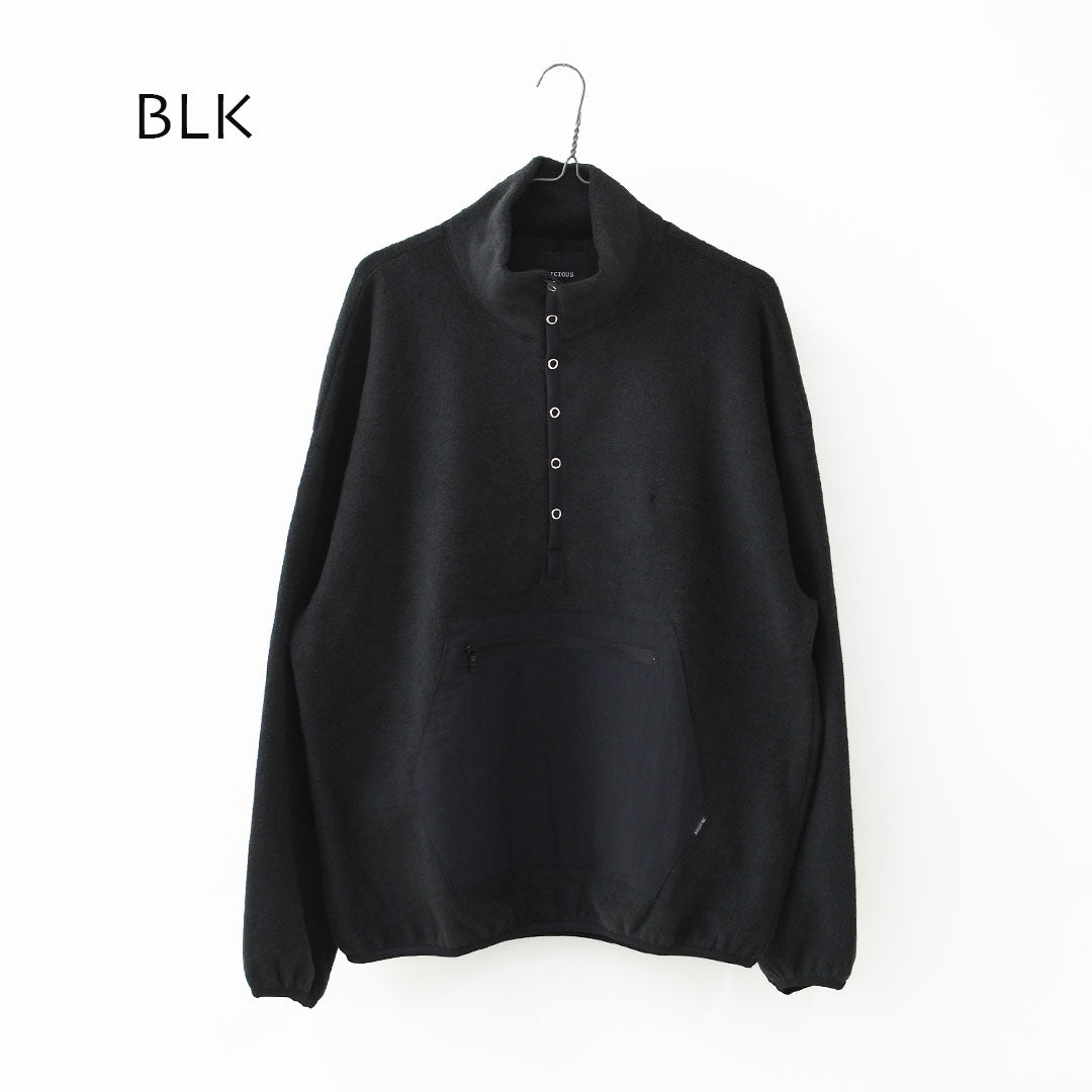 DELICIOUS [デリシャス] Fleece Snap Pullover [DC9867] フリーススナッププルオーバー・プルオーバー・フリース・スナップT・カンガルーポケット・ワイドシルエット・ハイネック・MEN'S / LADY'S [2026AW]