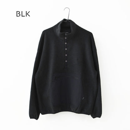 DELICIOUS [デリシャス] Fleece Snap Pullover [DC9867] フリーススナッププルオーバー・プルオーバー・フリース・スナップT・カンガルーポケット・ワイドシルエット・ハイネック・MEN'S / LADY'S [2026AW]