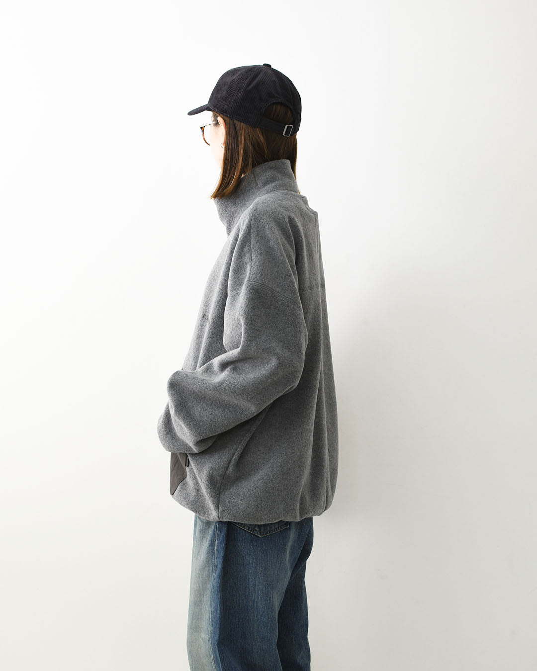 DELICIOUS [デリシャス] Fleece Snap Pullover [DC9867] フリーススナッププルオーバー・プルオーバー・フリース・スナップT・カンガルーポケット・ワイドシルエット・ハイネック・MEN'S / LADY'S [2026AW]
