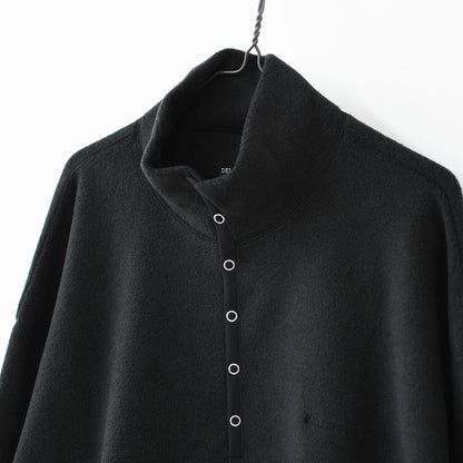 DELICIOUS [デリシャス] Fleece Snap Pullover [DC9867] フリーススナッププルオーバー・プルオーバー・フリース・スナップT・カンガルーポケット・ワイドシルエット・ハイネック・MEN'S / LADY'S [2026AW]