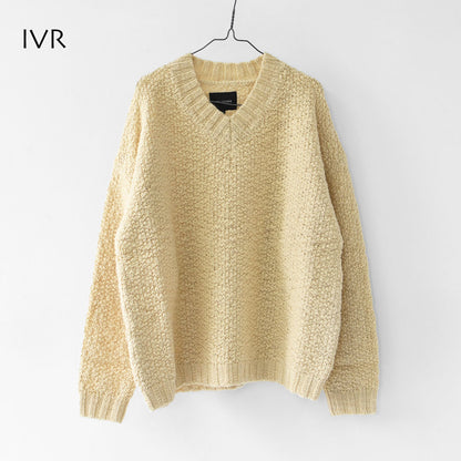 DELICIOUS [デリシャス] V-neck Wool Knit Slub Yarn [DN7602] Vネックウールニットスラブヤーン・Vネックニット・ウールニット・スラブニット・ニット・セーター・MEN'S / LADY'S [2025AW]