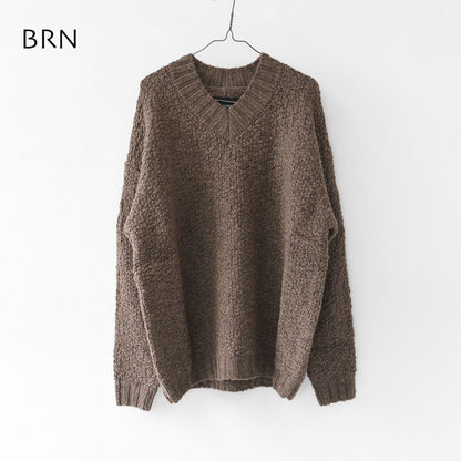 DELICIOUS [デリシャス] V-neck Wool Knit Slub Yarn [DN7602] Vネックウールニットスラブヤーン・Vネックニット・ウールニット・スラブニット・ニット・セーター・MEN'S / LADY'S [2025AW]