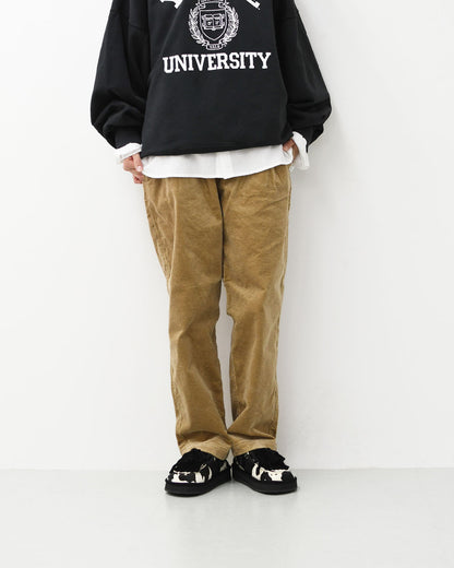 DELICIOUS [デリシャス] Corduroy Easy Pants [DP57103] コーデュロイイージーパンツ・イージーパンツ・コーデュロイ・コーデュロイパンツ・テーパードシルエット・MEN'S / LADY'S [2026AW]