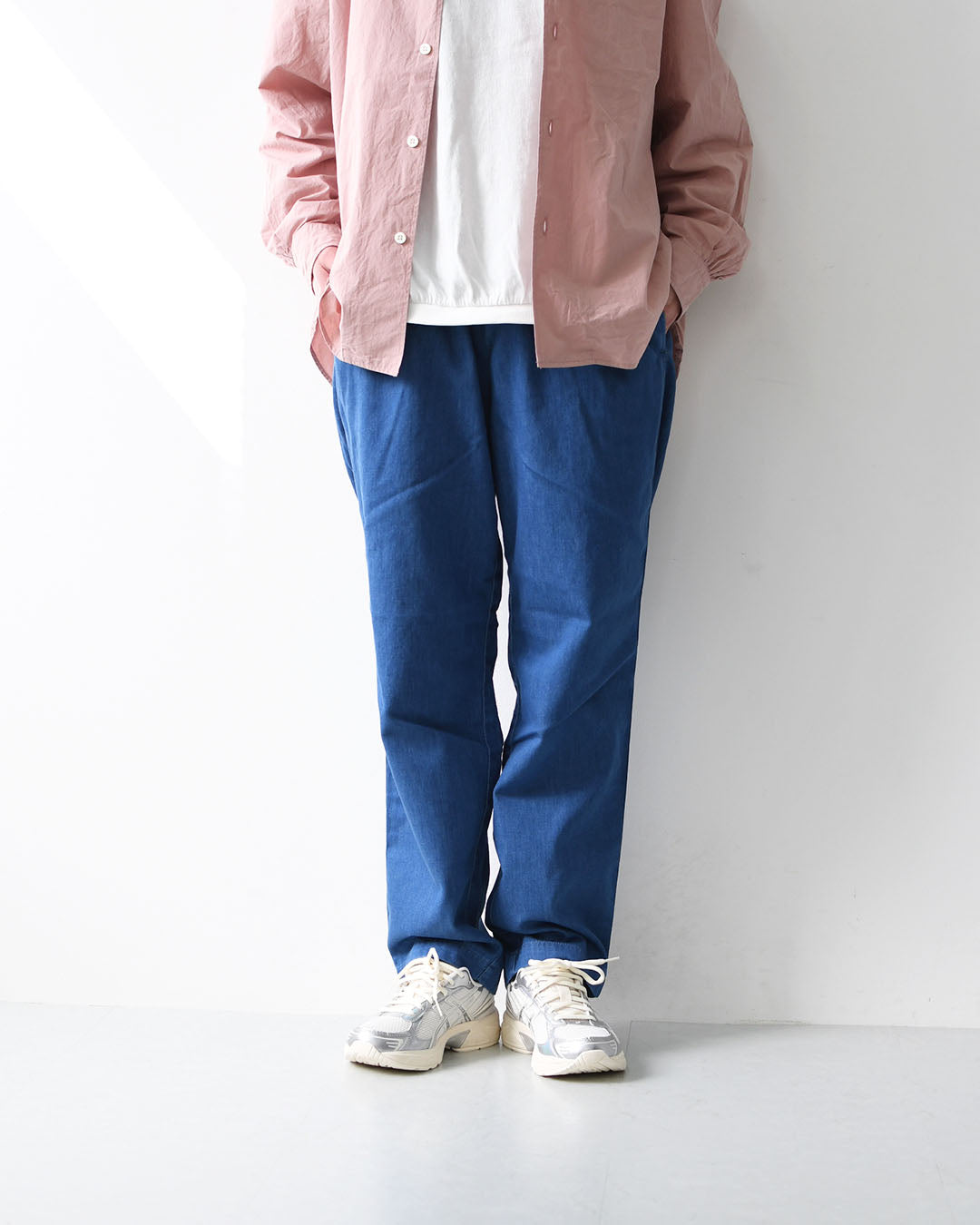DELICIOUS [デリシャス] Light Denim Easy Pants [DP57291] ライトデニムイージーパンツ・イージーパンツ・ストレッチデニム・ゆったりめシルエット・ヴィンテージ・MEN'S / LADY'S [2026SS]