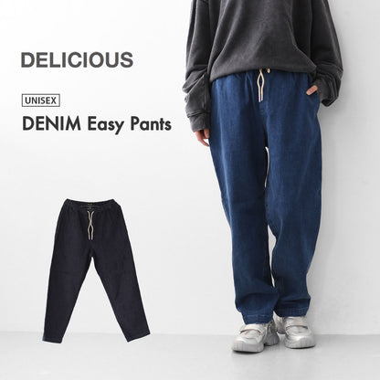 DELICIOUS [デリシャス] DENIM Easy Pants [DP5765] デニムイージーパンツ・イージーパンツ・ストレッチデニム・ゆったりめシルエット・テーパードシルエット・MEN'S / LADY'S [2025AW]