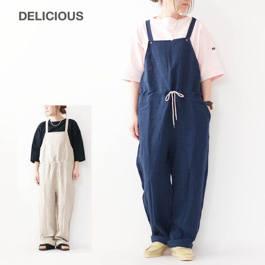 DELICIOUS [デリシャス] LINEN - Salopette - [DP7908] リネン-サロペット- [2024SS]