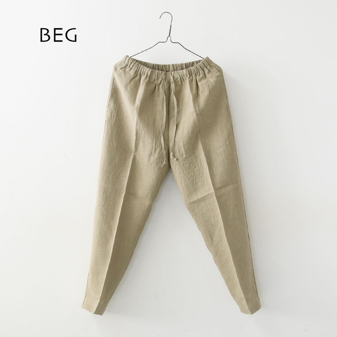 DELICIOUS [デリシャス] LINEN Easy Pants [DP83083] リネンイージーパンツ・イージーパンツ・フレンチリネン・麻パンツ・テーパードシルエット・MEN'S / LADY'S [2026SS]