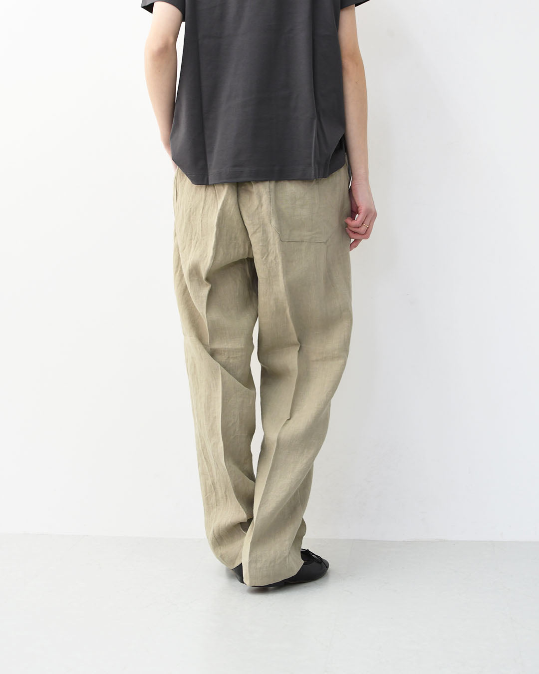 DELICIOUS [デリシャス] LINEN Easy Pants [DP83083] リネンイージーパンツ・イージーパンツ・フレンチリネン・麻パンツ・テーパードシルエット・MEN'S / LADY'S [2026SS]