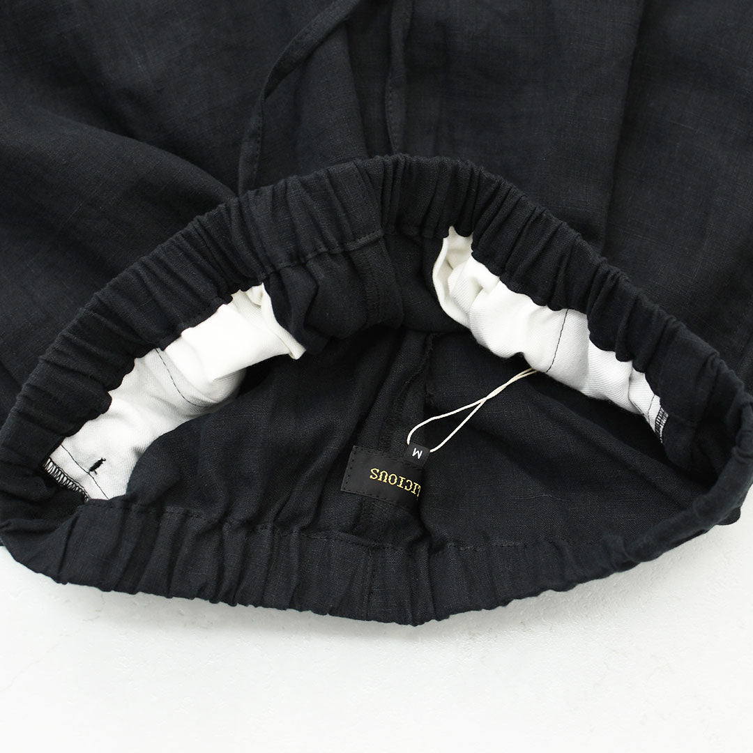 DELICIOUS [デリシャス] LINEN Easy Pants [DP83083] リネンイージーパンツ・イージーパンツ・フレンチリネン・麻パンツ・テーパードシルエット・MEN'S / LADY'S [2026SS]