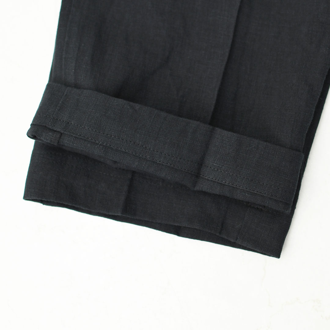 DELICIOUS [デリシャス] LINEN Easy Pants [DP83083] リネンイージーパンツ・イージーパンツ・フレンチリネン・麻パンツ・テーパードシルエット・MEN'S / LADY'S [2026SS]