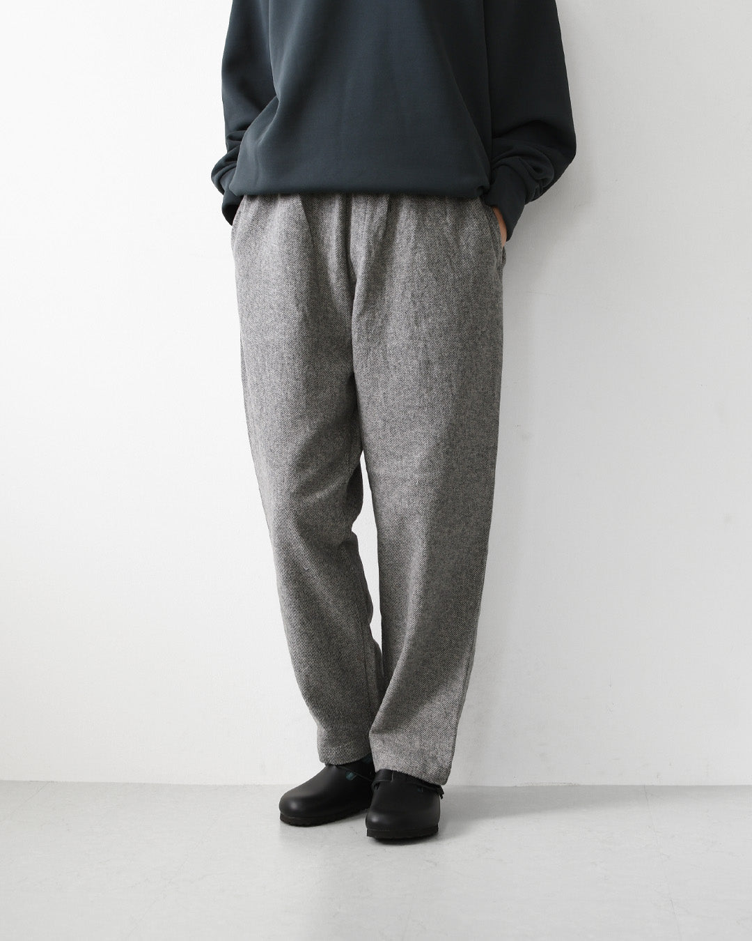 DELICIOUS [デリシャス] Cotton Tweed Easy Pants [DP9776] コットンツイードイージーパンツ・イージーパンツ・コットンツイード・テーパードシルエット・MEN'S / LADY'S [2026AW]